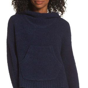 NEW New Balance | Boucle Cozy Crop Hoodie Blue